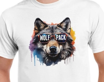 Wolf Pack Shirt, Wolf Shirt, Family Shirts, Wolf Pack Family Shirt, Wolf Lover Shirt, Wolf Shirt (Hoodie or Sweatshirt available on request)