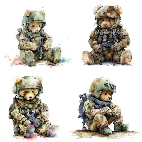 Army Teddy Bear - Etsy