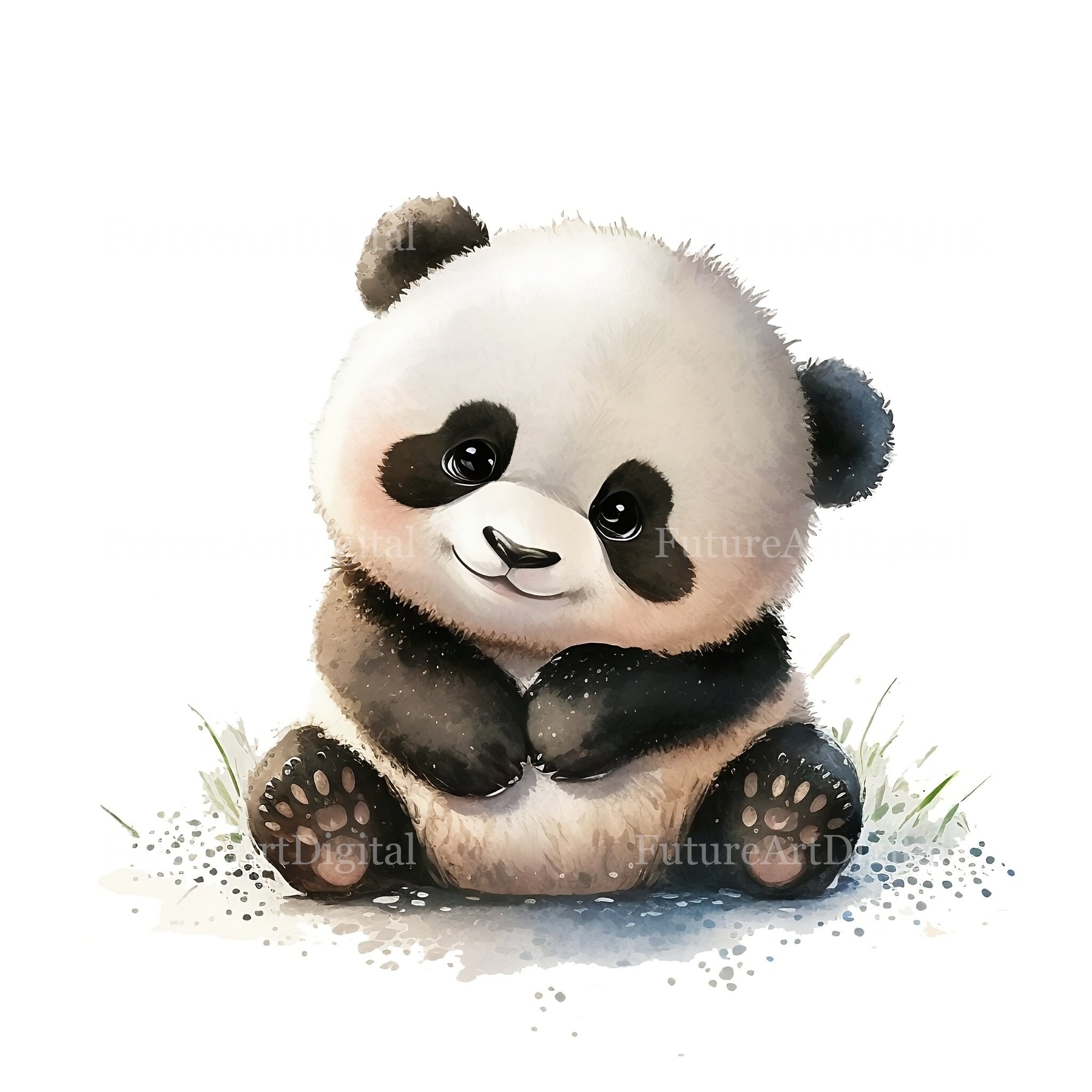 Watercolor Panda Sublimation Png Graphic by Orange Peafowl Art · Creative  Fabrica