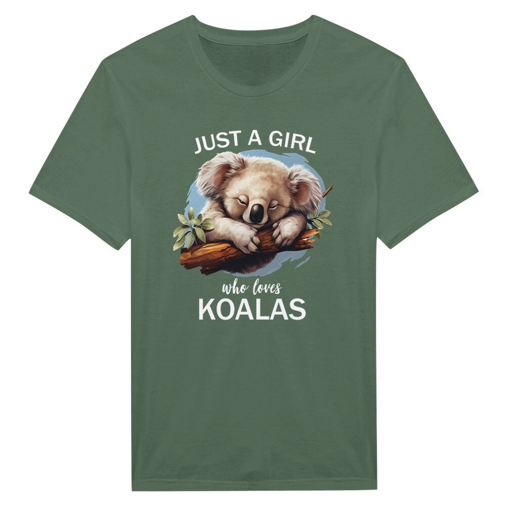 Just A Girl Who Loves Koalas Funny Women Shirt, Koalas T-shirt, Koalas