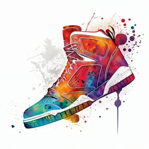 Nike Air Jordan - Signal Blue Sneaker Pop Art Poster Print