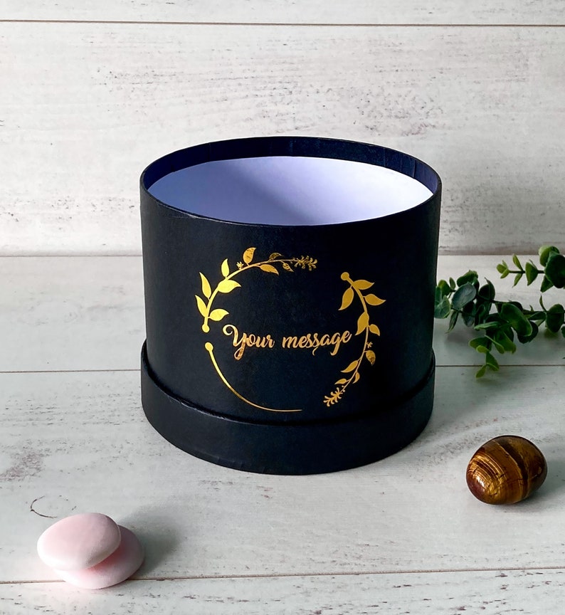 Custom Hat Box for Floral Arrangements Personalised Round Etsy UK