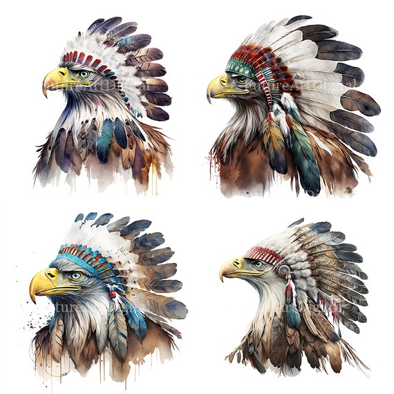 Indian Native American Eagle Spirit Chief Gift' Sticker | Spreadshirt