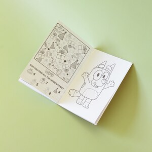Custom Coloring Book Party Favor, Bluey Party Favor, Bluey Coloring ...