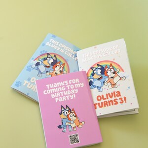 Custom Coloring Book Party Favor, Bluey Party Favor, Bluey Coloring ...