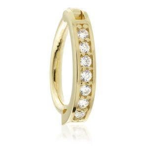 Solid Gold Oval Channel Rook Ring