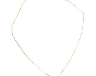 9ct gouden Crystal V hanger choker ketting