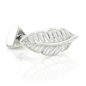Silver Plain Feather Cartilage Bar