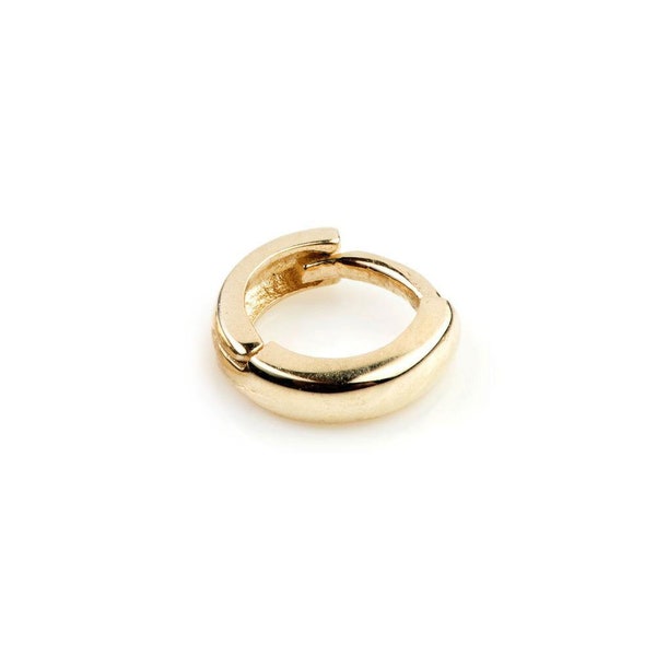 9ct Gold Tiny Plain Cartilage 5mm Huggie Earring