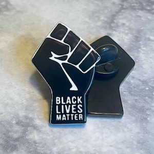 Black Lives Matter Fist Pin
