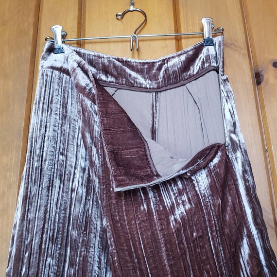 Velvet Wide Leg Slacks // Vintage Y2K Velvet Pants