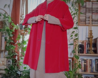 Red Swing Coat - Etsy