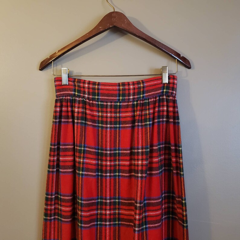 1970s Plaid Maxi Skirt / Vintage Handmade / 70s Floor Length - Etsy