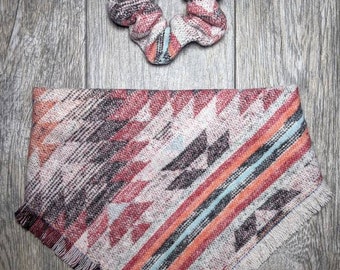 Aztec Autumn Tie-on Dog Bandana