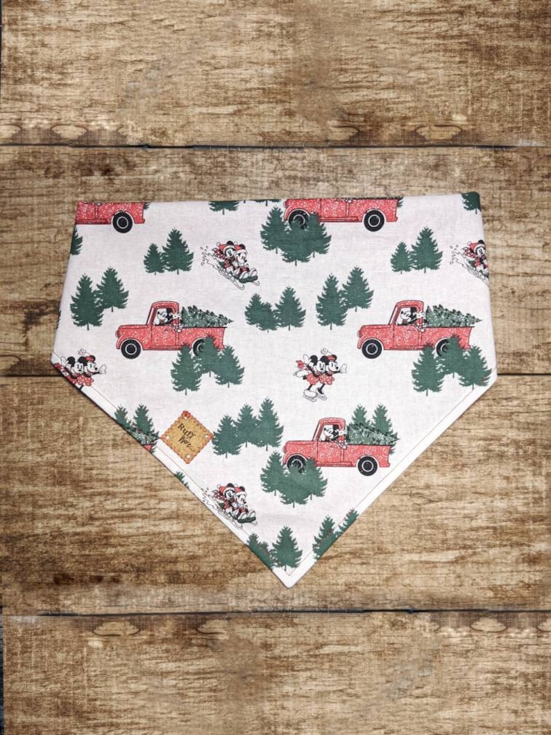 Mickey and Minnie/'s Snow Day Dog Bandana