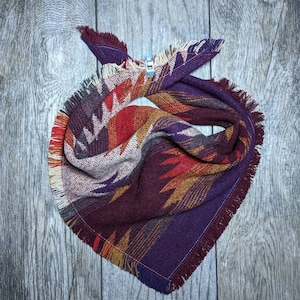 Winter Holiday Tie-on Dog Bandana