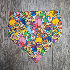 Ultimate Video game Toad Dog Bandana snap-on