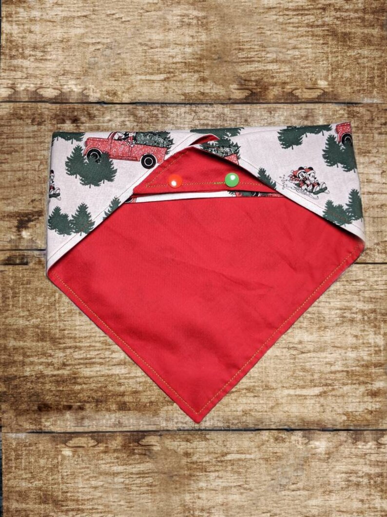 Mickey and Minnie/'s Snow Day Dog Bandana
