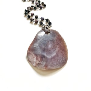 gem stone necklace, agate necklace, agate stone, long agate necklace, necklace long, stone beads, necklace beads, agate jewelry