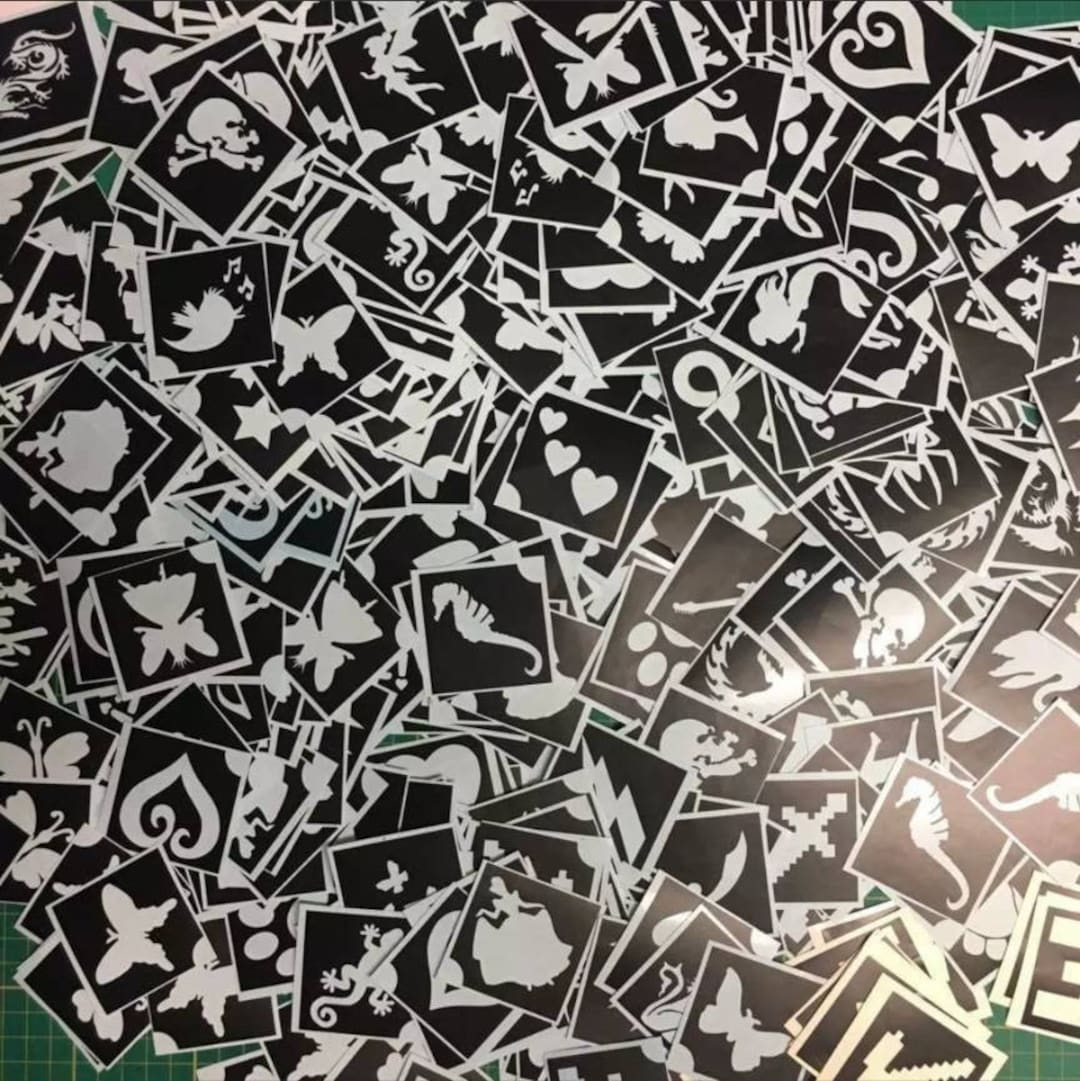 Custom Glitter Tattoo Stencils - Etsy
