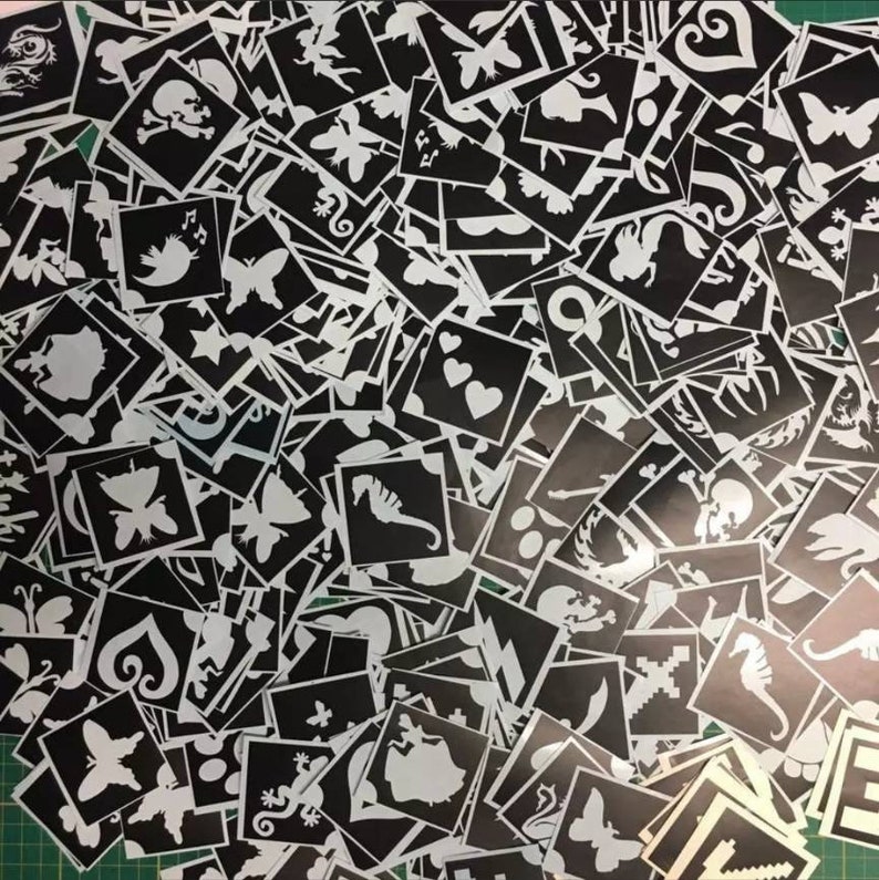 Custom Glitter Tattoo Stencils Etsy