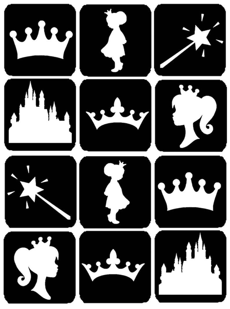 Custom Glitter Tattoo Stencils Etsy