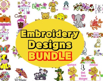 Embroidery Designs Collection – 170,000+ Patterns, PES Format (Digital Download)