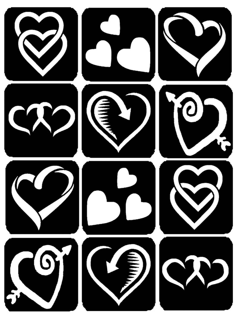 Custom Glitter Tattoo Stencils - Etsy