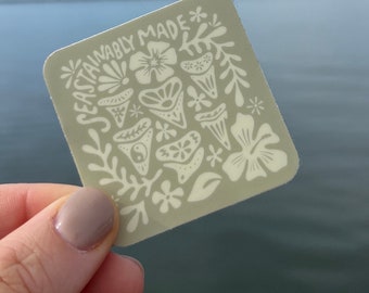 seastainably made sticker