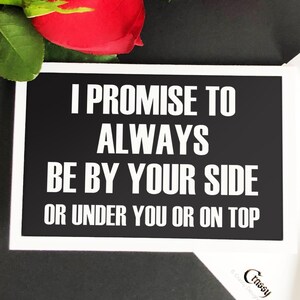 Printable Naughty Card. By Your Side. Adult Greeting Card, Funny Card for Wife, Husband Card, Wedding Anniversary Card, Instant Download