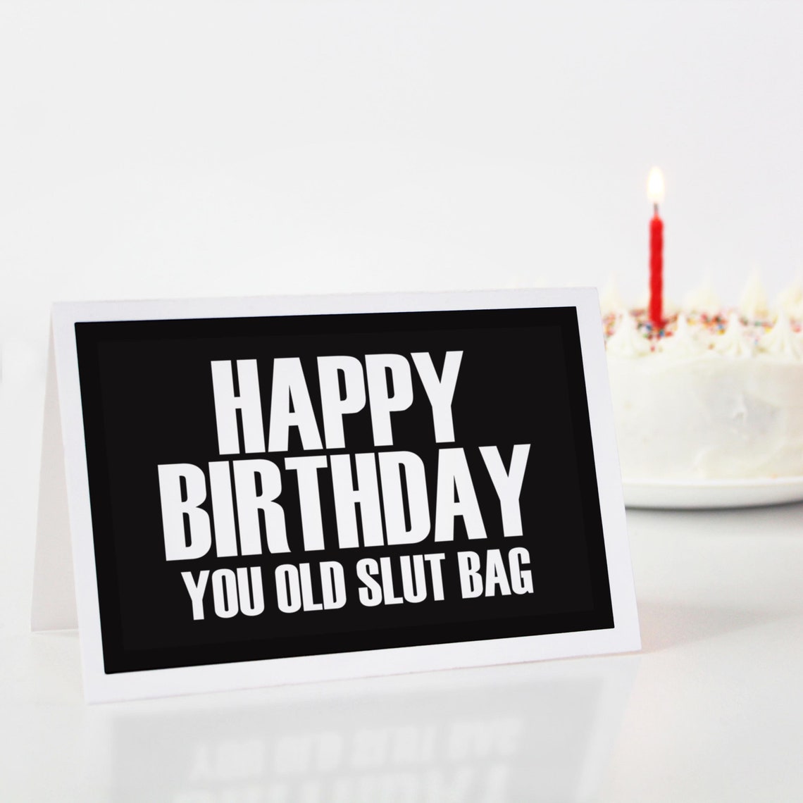 Funny sarcastic printable Birthday card. Happy Birthday you | Etsy