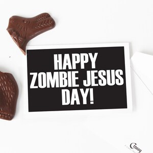 Printable Easter Card. Happy Zombie Jesus Day Happy Easter Card, Funny Card, Instant Download Greeting Card, Blank Card, Downloadable Cards image 6