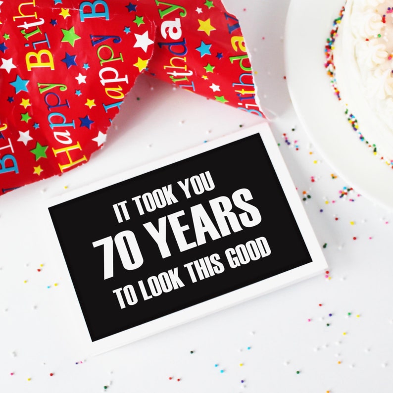 Printable Happy 70th Birthday Card. Card for Dad, Card for Husband ...