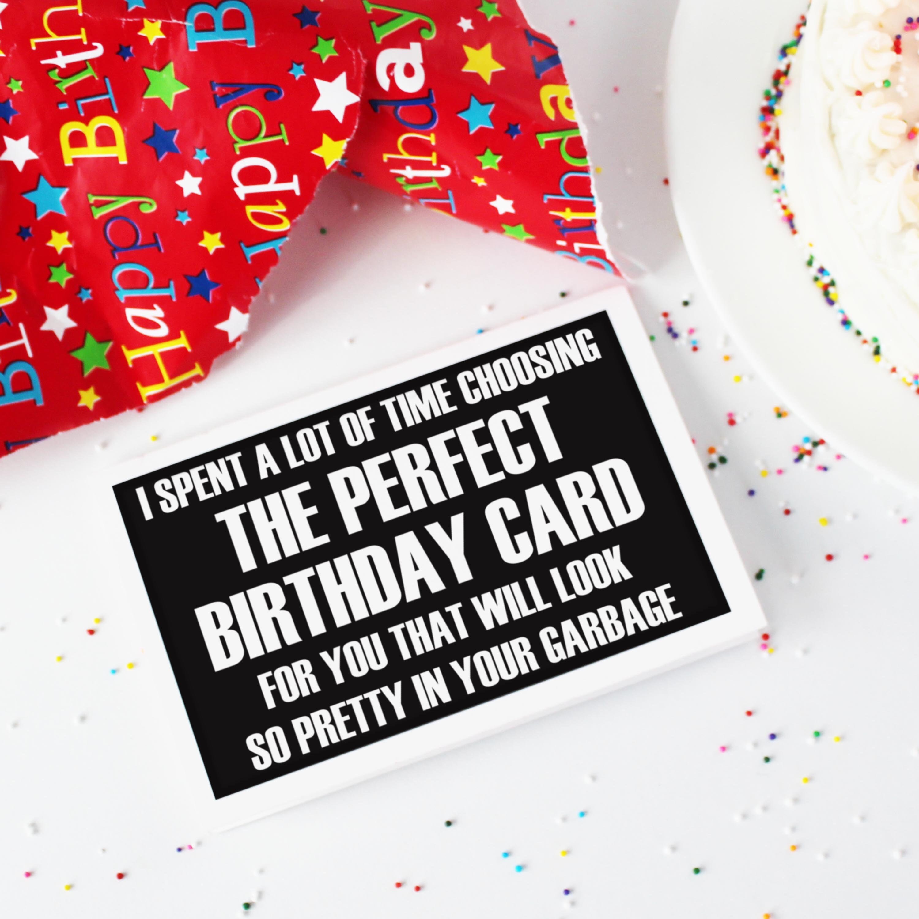  Foto zu Lustige Geburtstagskarte zum Ausdrucken. Perfekte Geburtstagskarte 