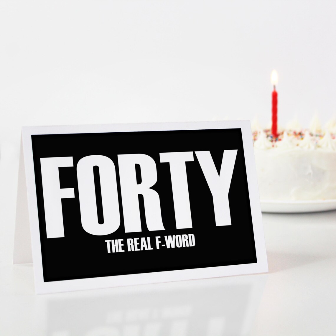 Funny Printable 40th Birthday Card. Fun Happy Birthday Card, Instant ...