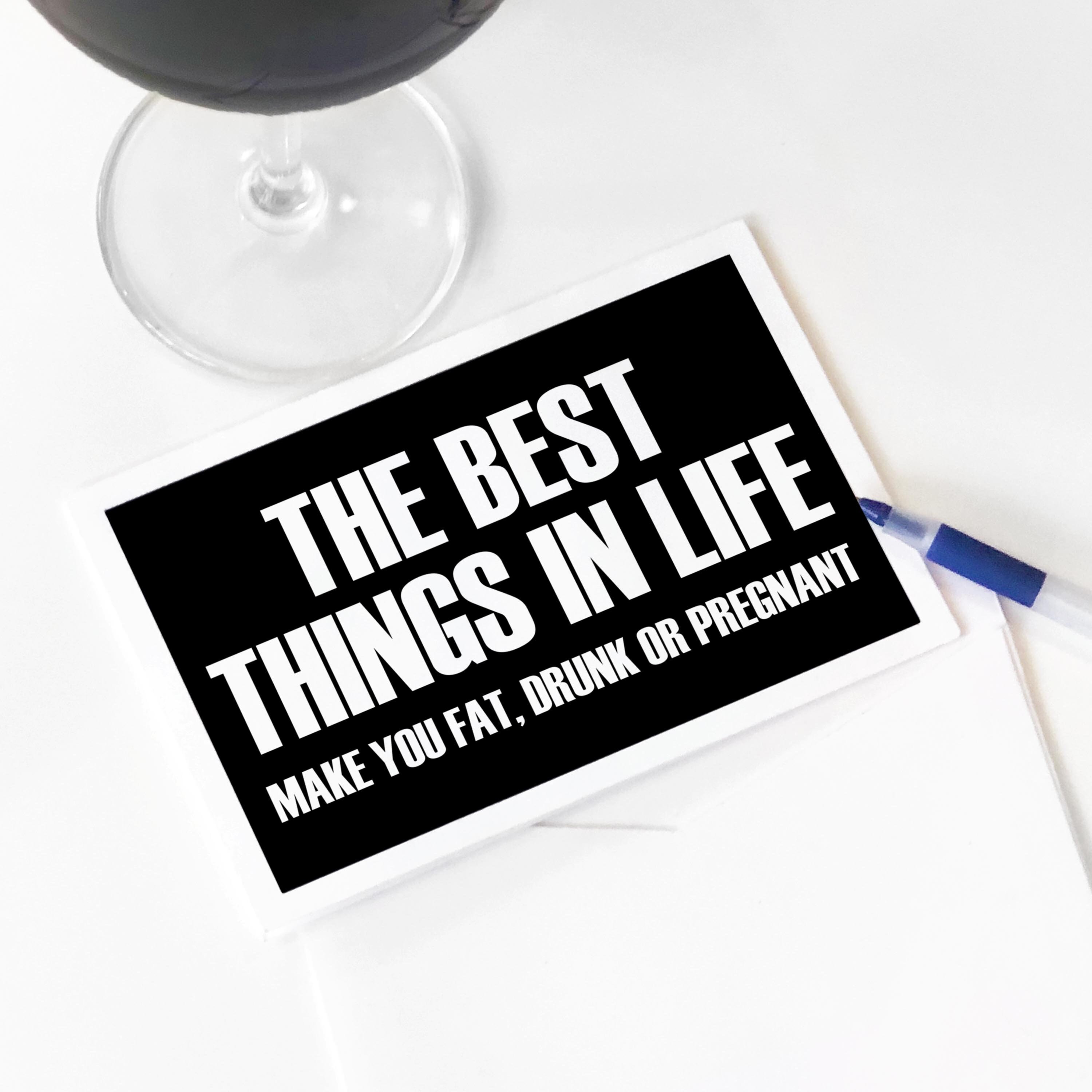 Printable Just Because Card. the Best Things in Life. Funny Friendship ...