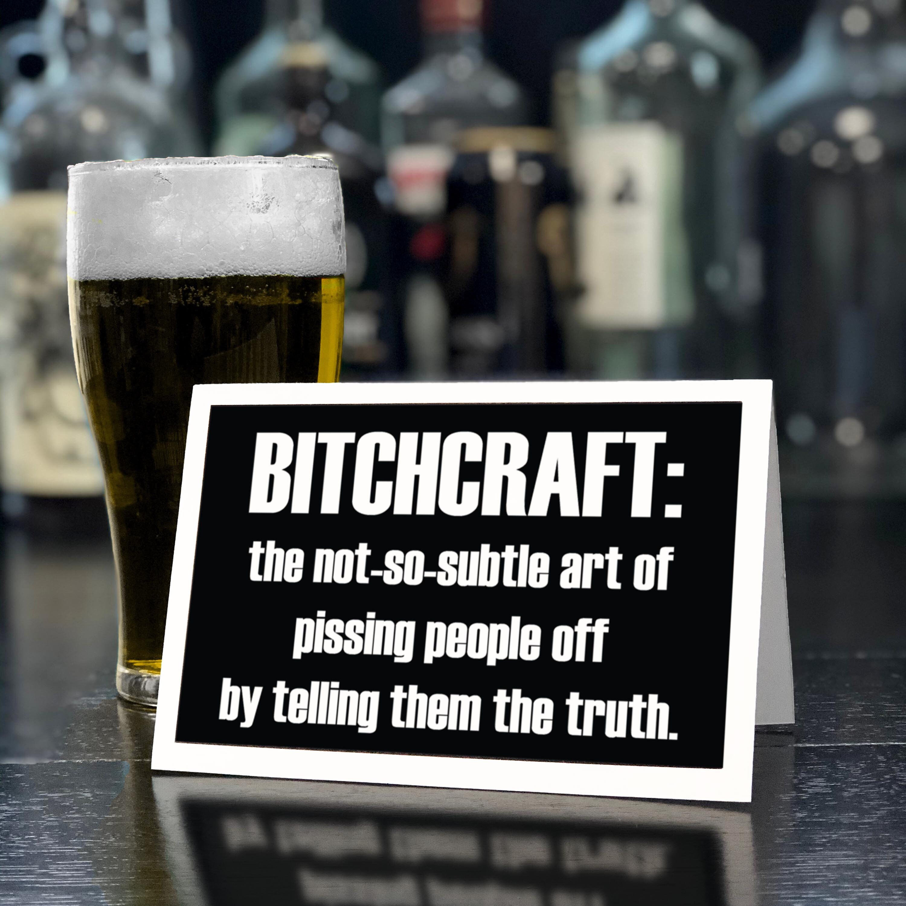 Printable Just Because Card. Bitchcraft. Funny Friendship Card, Just ...