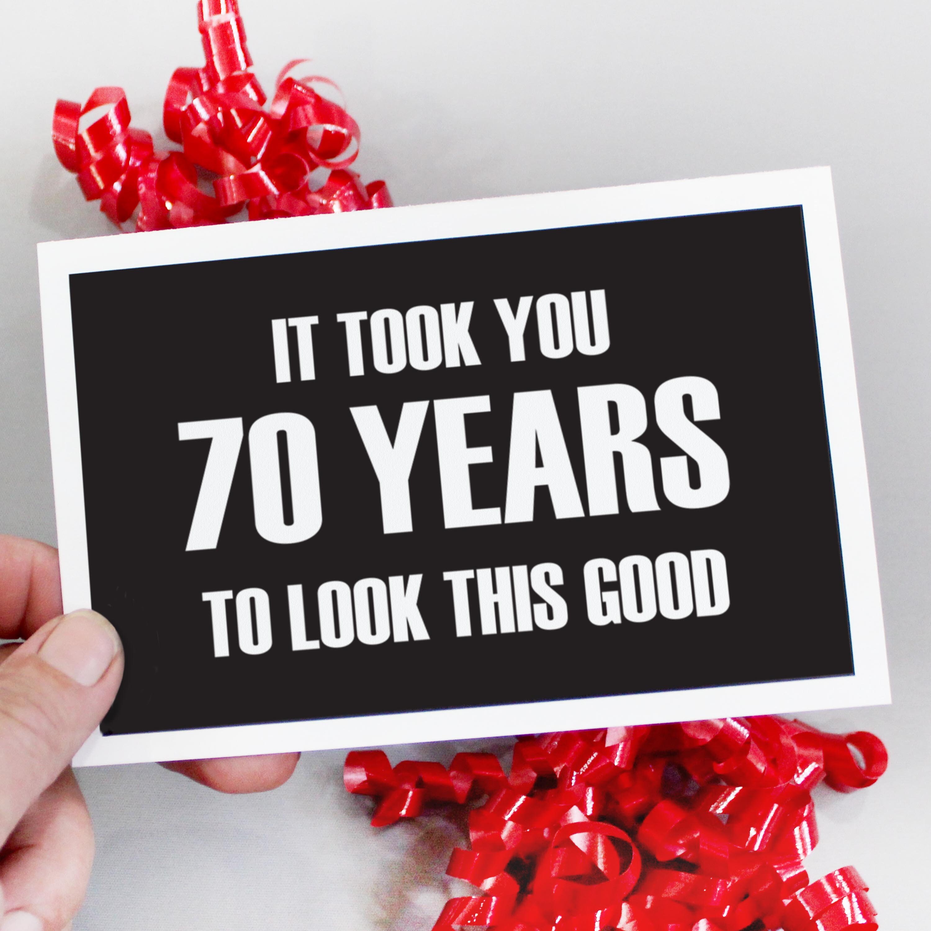 Printable Happy 70th Birthday Card. Card for Dad, Card for Husband ...