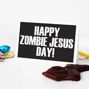 Printable Easter Card. Happy Zombie Jesus Day Happy Easter Card, Funny Card, Instant Download Greeting Card, Blank Card, Downloadable Cards image 9