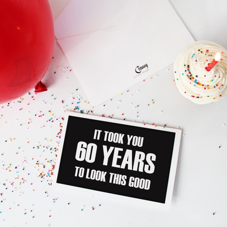 Printable Happy 60th Birthday Card, Funny Happy Birthday Card, Instant ...