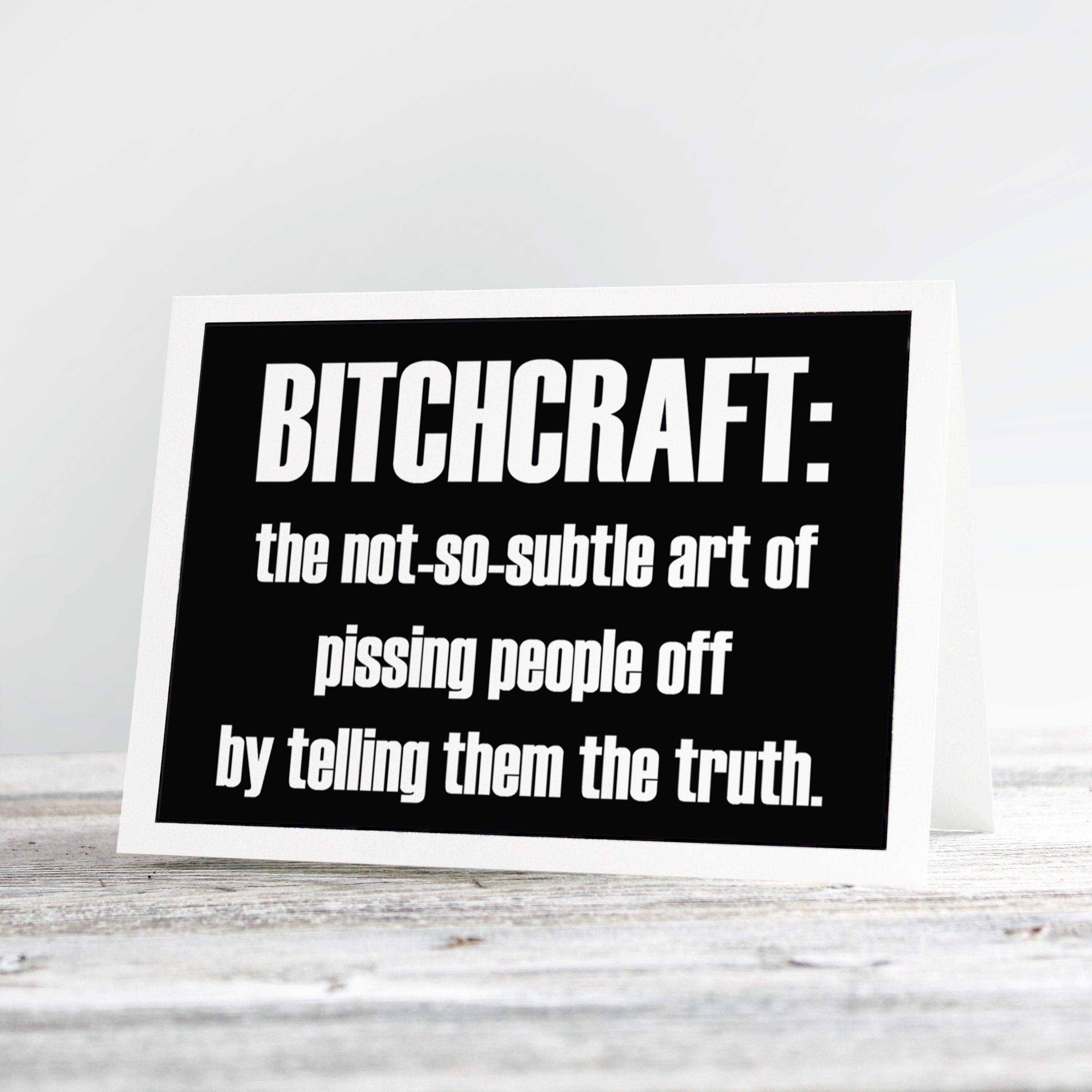 Printable Just Because Card. Bitchcraft. Funny Friendship Card, Just ...