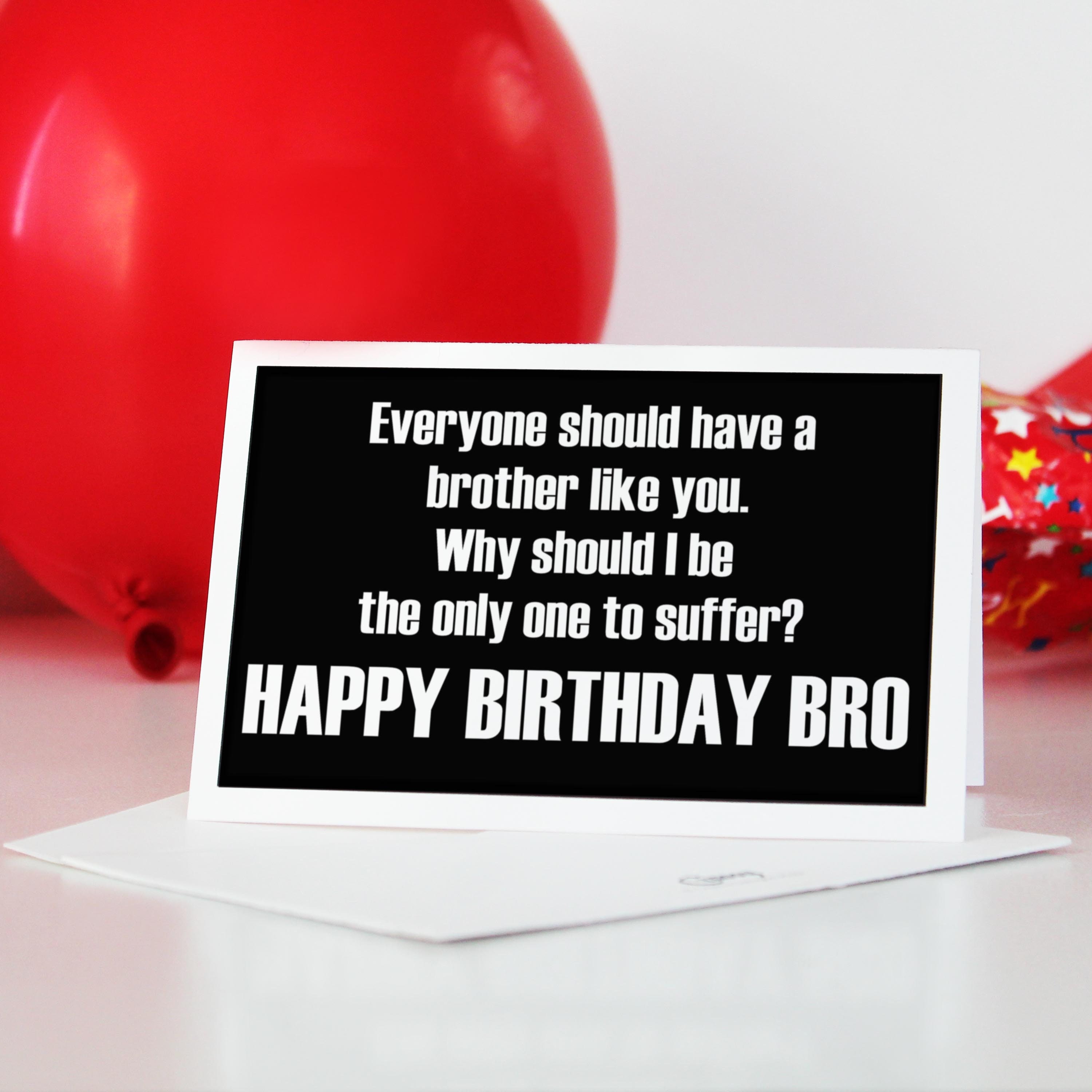 Funny Printable Birthday Card For Your Brother Happy Birthday Etsy Funny Printable Birthday Card For Your Brother Happy Birthday Etsy
