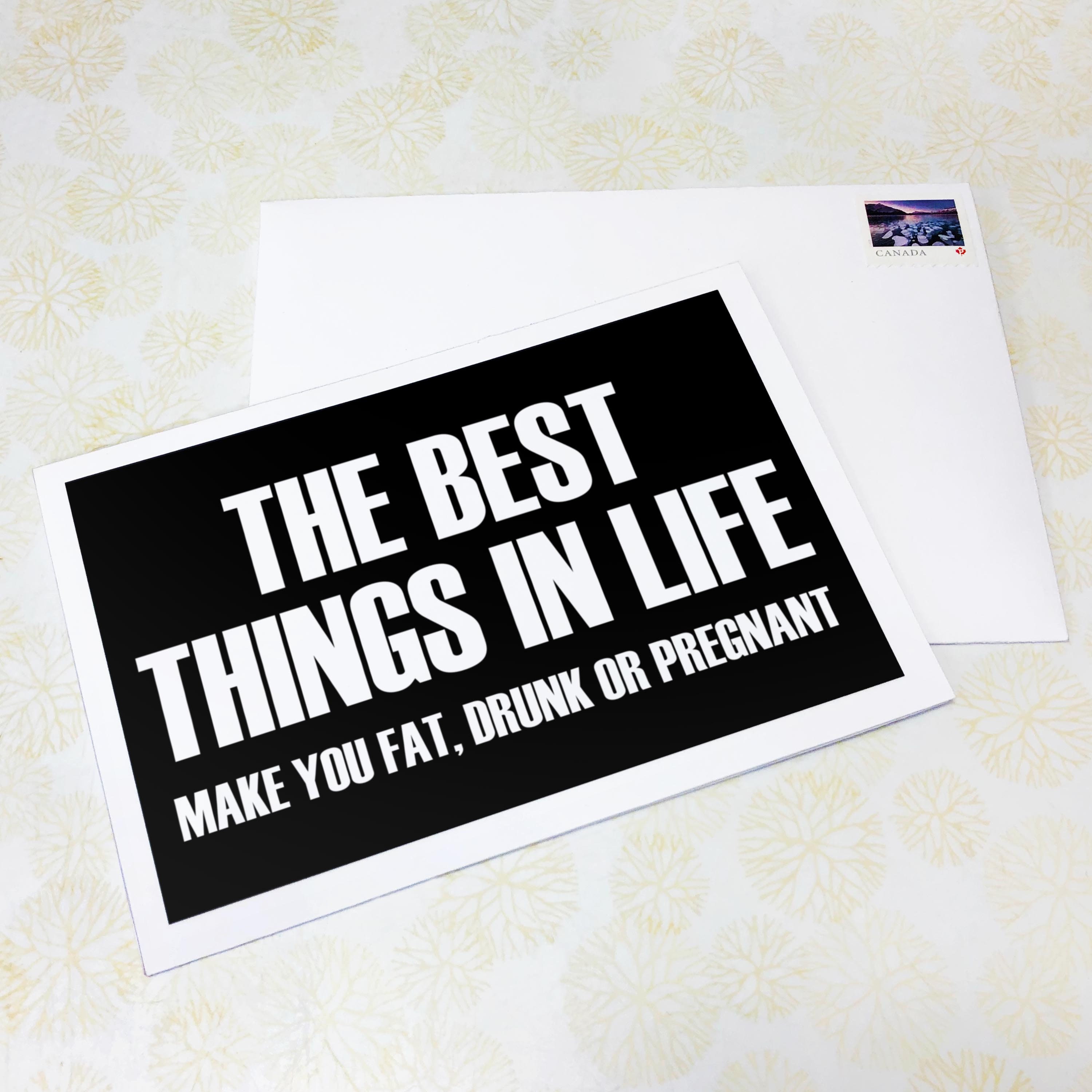 Printable Just Because Card. the Best Things in Life. Funny - Etsy