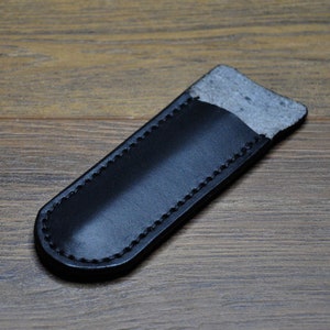 Estojo de couro para caneta, estojo para caneta, porta-caneta de couro, estojo para caneta de couro feito à mão, estojo para caneta, estojo para caneta unissex.