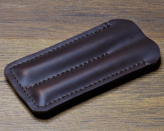 Stifttäschchen (Chestnut)/ Leder