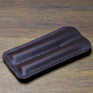 Pen Pouch (Chestnut Color)/ Leather