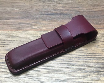 Leder-Bleistift-Etui (rote Farbe)
