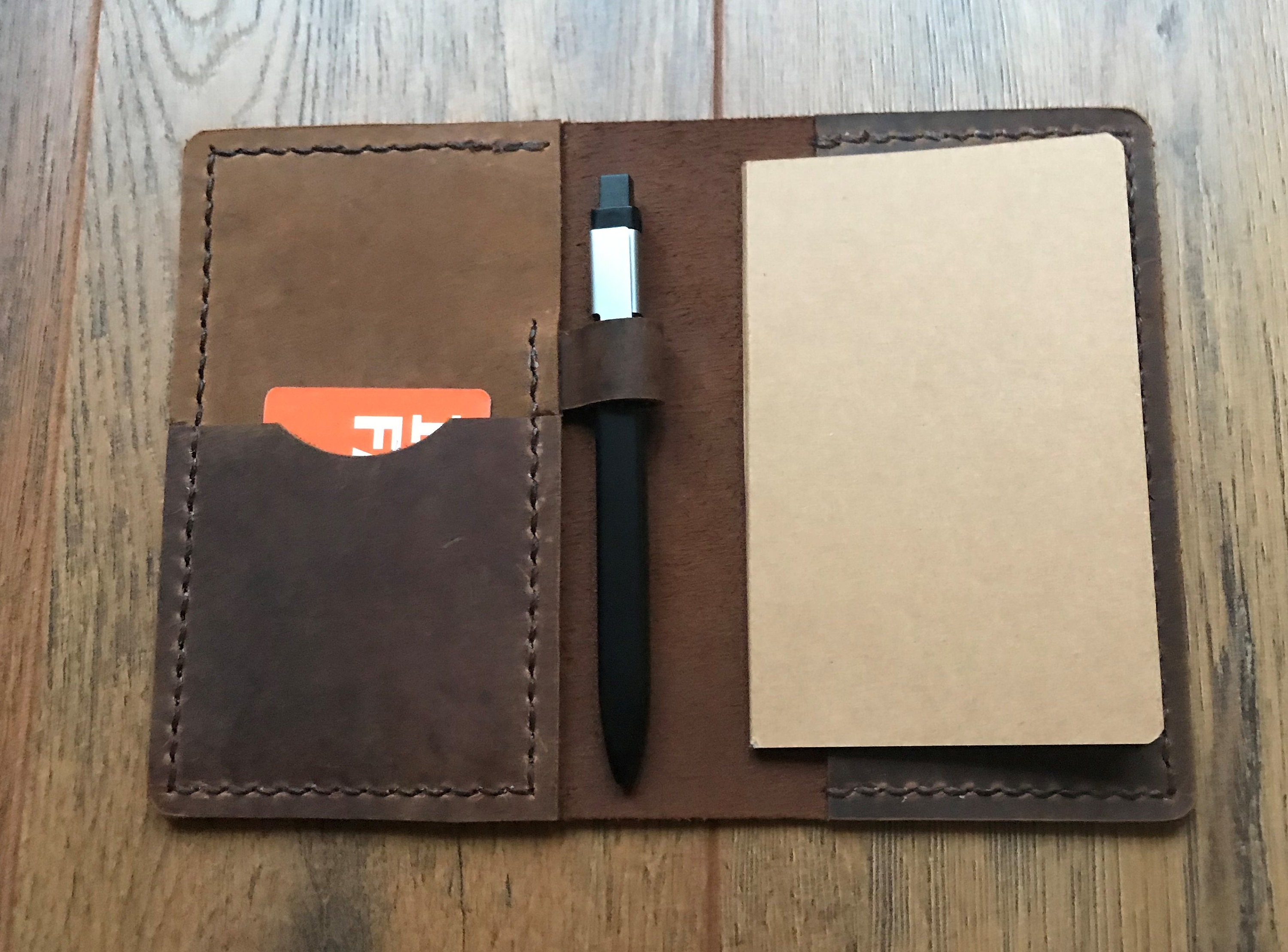 Leather Journal Cover for Field Notes, Handmade Vintage - Etsy