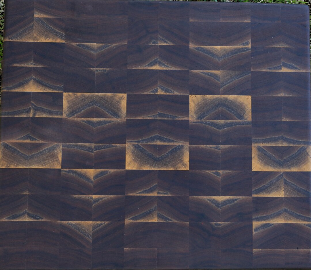 Walnut Endgrain Cutting Board With Sapwood Etsy