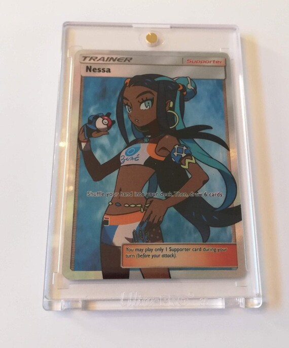 Nessa Full Art Custom Holo Pokemon Card